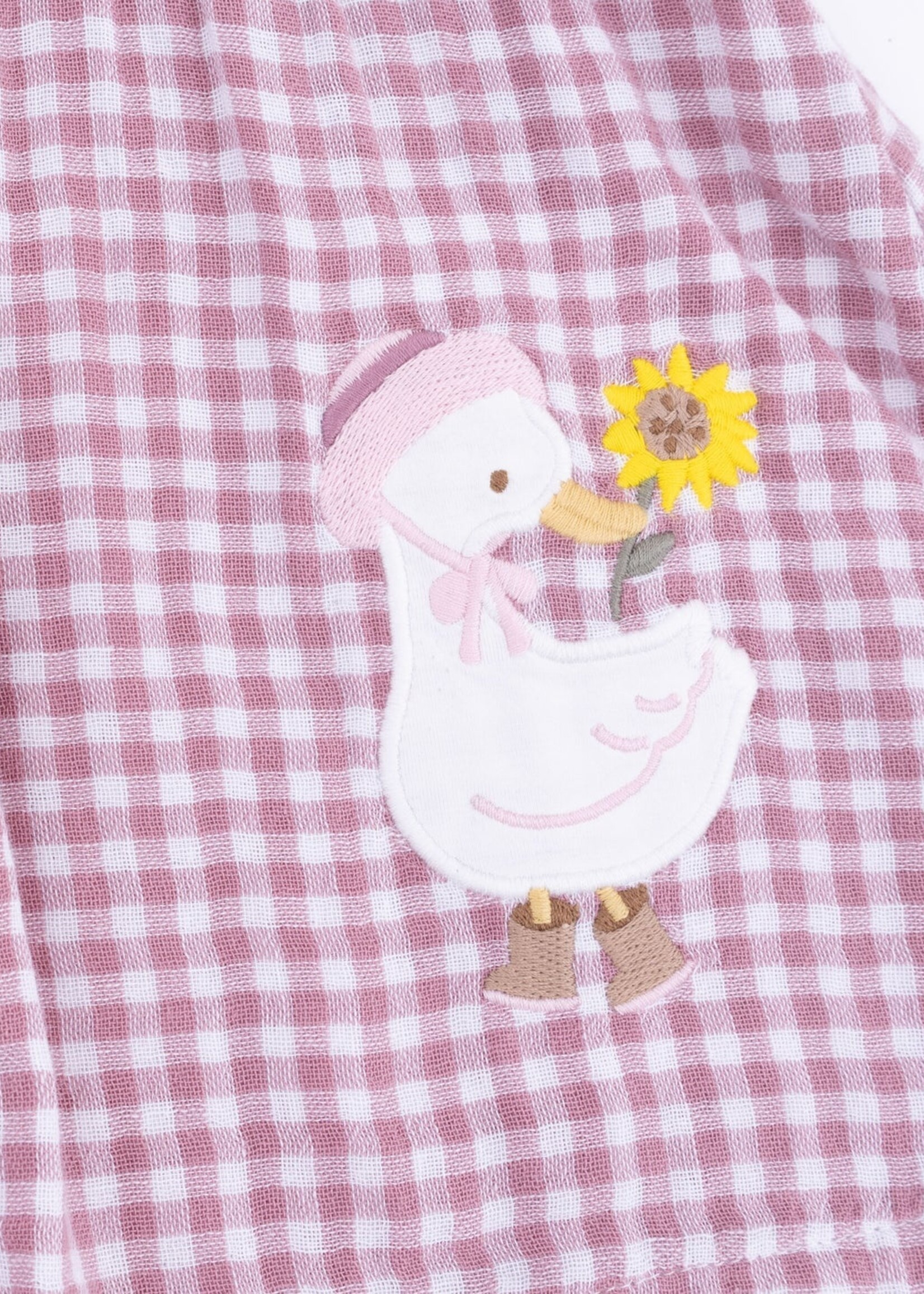 Angel Dear Berry Gingham L/S Ruffle Dress and Legging
