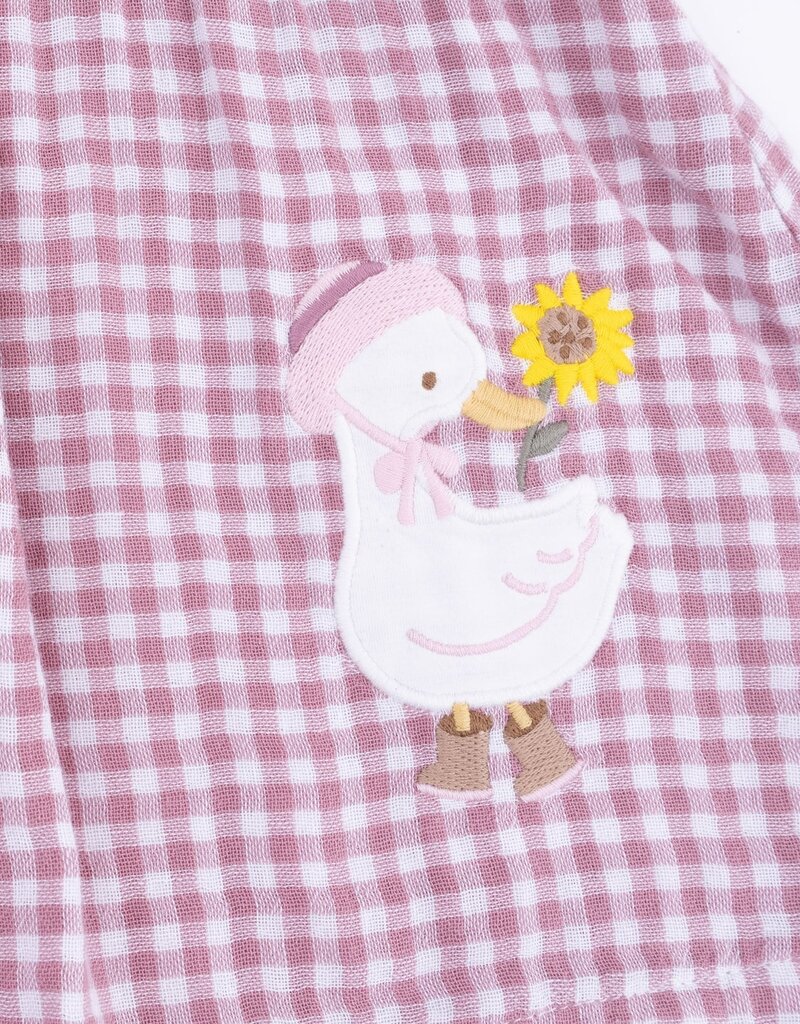 Angel Dear Berry Gingham L/S Ruffle Dress and Legging