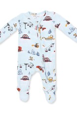 Angel Dear Snow Cats 2 Way Zipper Footie