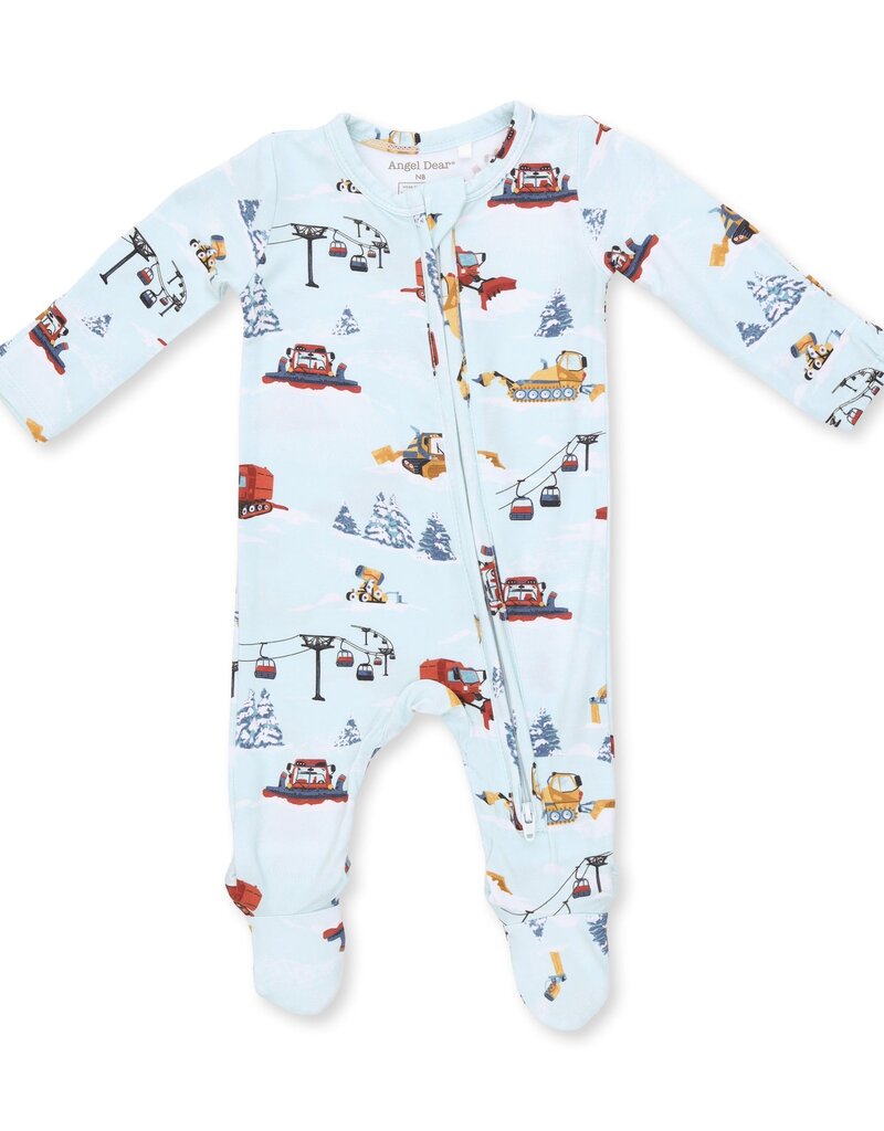 Angel Dear Snow Cats 2 Way Zipper Footie