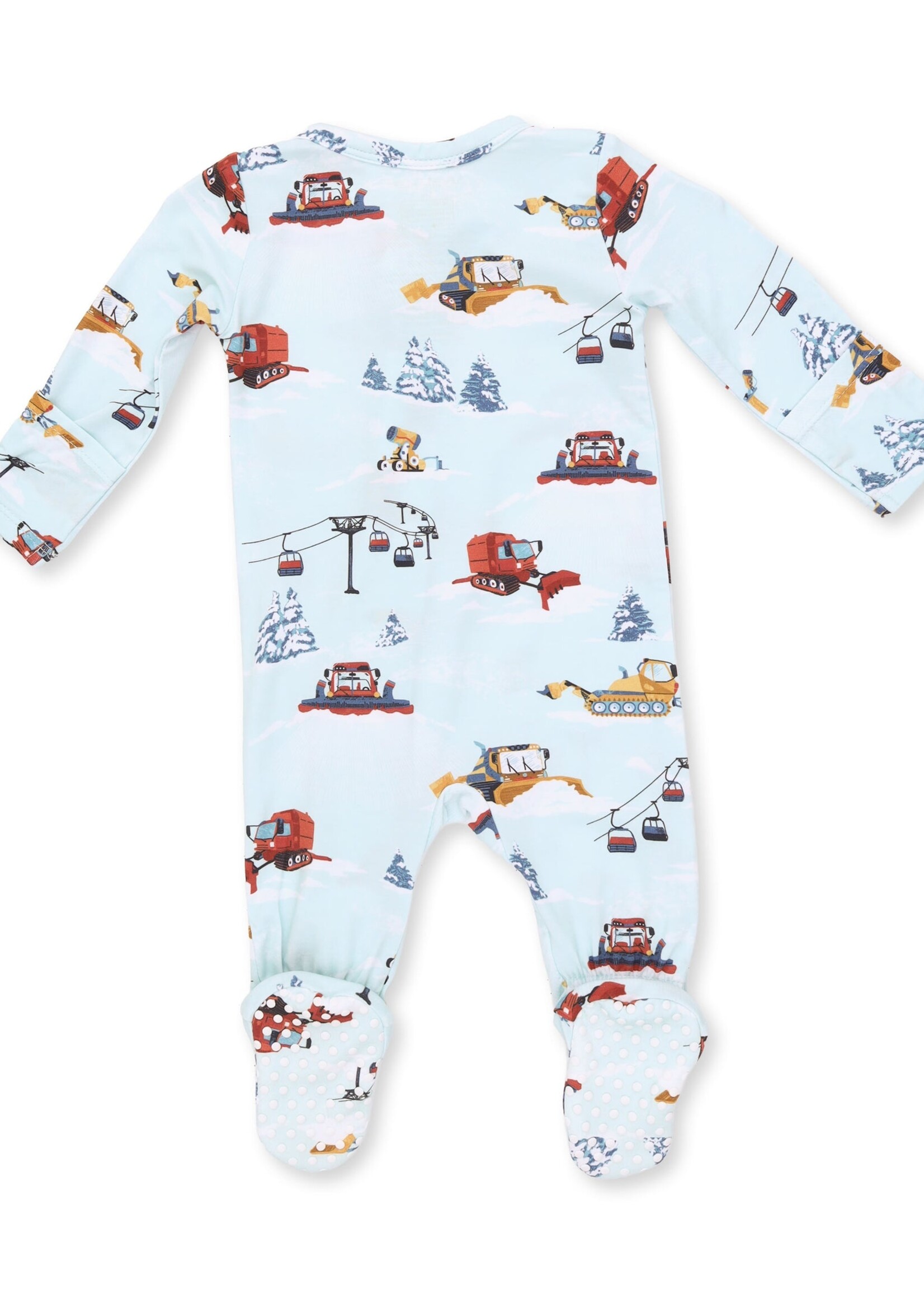 Angel Dear Snow Cats 2 Way Zipper Footie