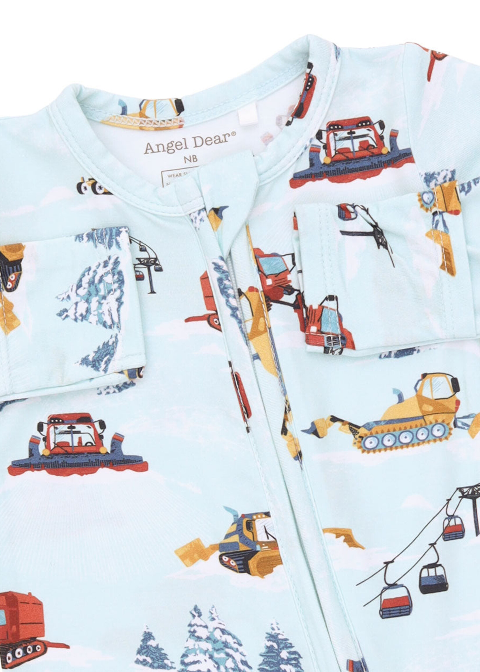 Angel Dear Snow Cats 2 Way Zipper Footie