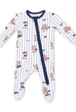 Angel Dear Mixed Sports Bears 2 Way Zipper Footie