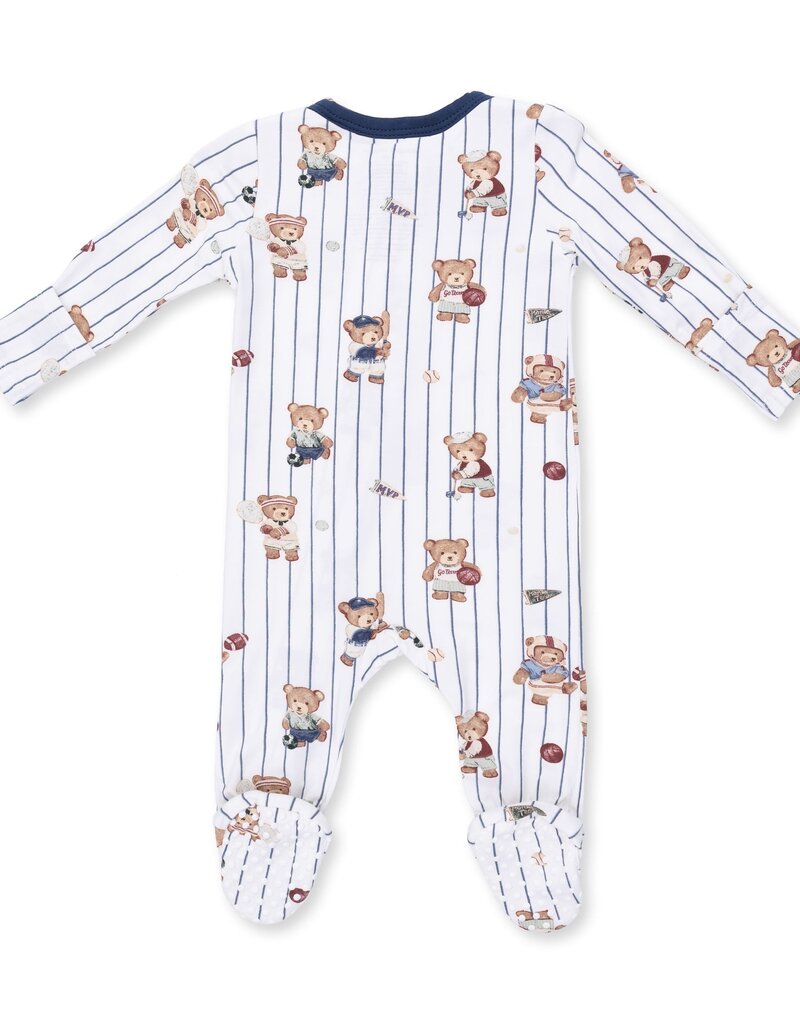 Angel Dear Mixed Sports Bears 2 Way Zipper Footie
