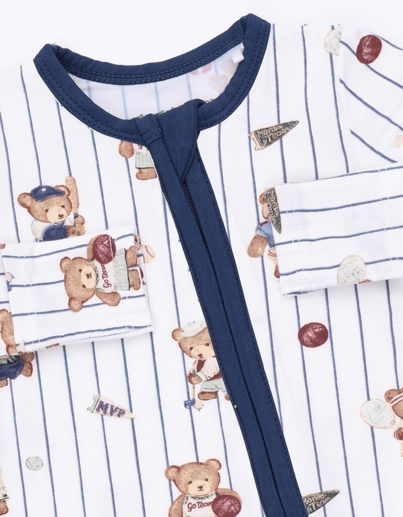 Angel Dear Mixed Sports Bears 2 Way Zipper Footie