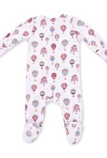 Angel Dear Hot Air Balloon Pink 2 Way Zipper Footie