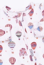 Angel Dear Hot Air Balloon Pink 2 Way Zipper Footie