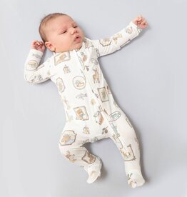 Angel Dear Woodson's Family Cabin 2 Way Zipper Footie