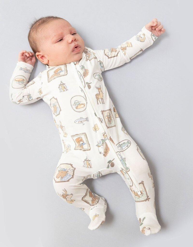 Angel Dear Woodson's Family Cabin 2 Way Zipper Footie