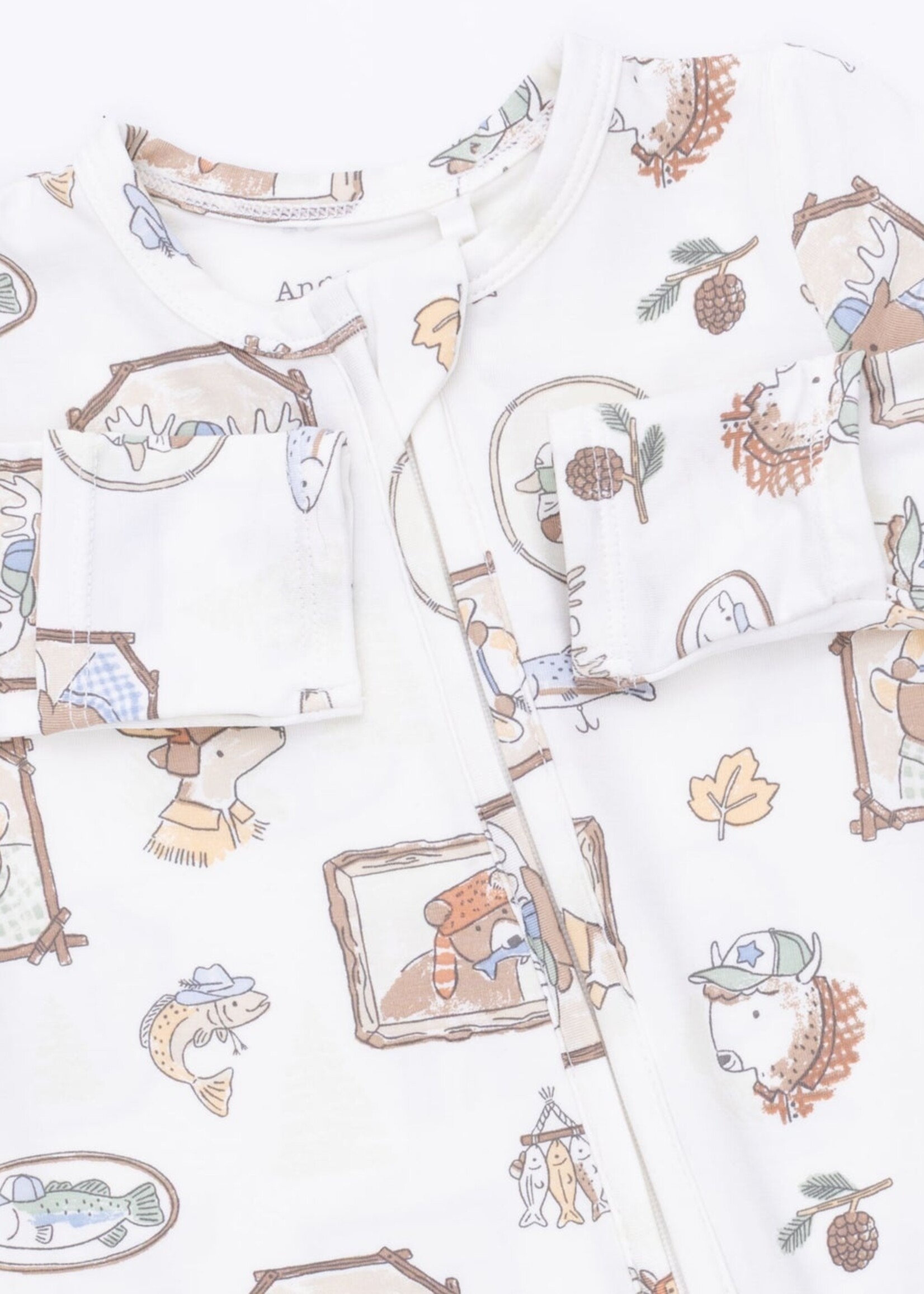 Angel Dear Woodson's Family Cabin 2 Way Zipper Footie