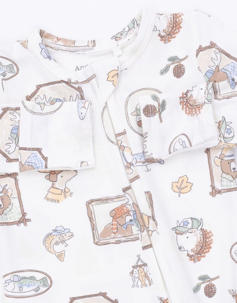 Angel Dear Woodson's Family Cabin 2 Way Zipper Footie