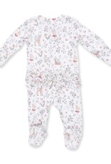 Angel Dear Enchanted Woodland 2 Way Ruffle Back Zipper Footie