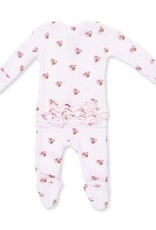 Angel Dear Mini Football Hearts 2 Way Ruffle Back Zipper Footie
