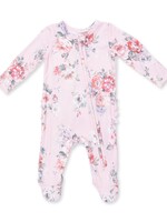 Angel Dear Painterly Rose Bouquets 2 Way Ruffle Back Zipper Footie