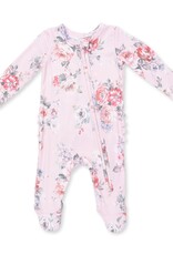 Angel Dear Painterly Rose Bouquets 2 Way Ruffle Back Zipper Footie