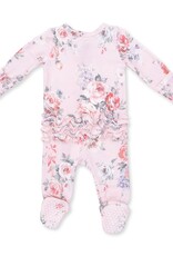 Angel Dear Painterly Rose Bouquets 2 Way Ruffle Back Zipper Footie