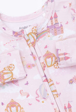 Angel Dear Princess Unicorns Castle 2 Way Ruffle Back Zipper Footie