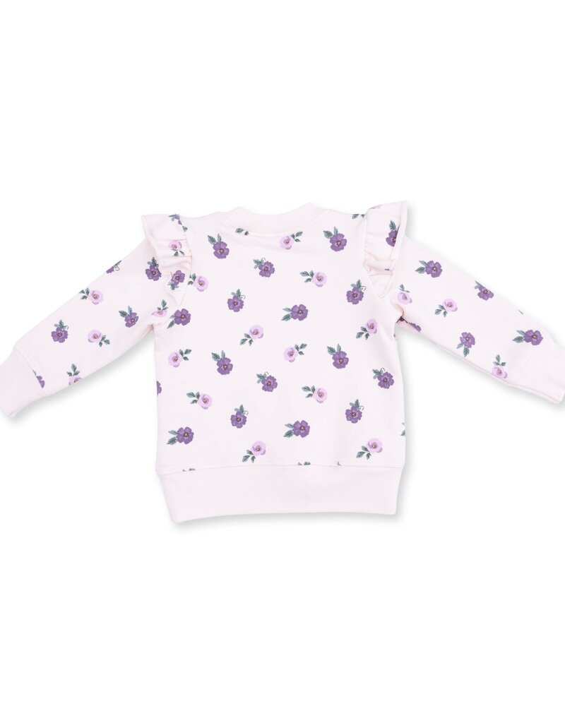 Angel Dear Violetta Floral Ruffle Sweatshirt and Legging
