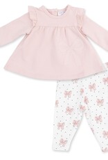 Angel Dear Veiled Pink Bows -L/S Sweatshirt w/Ruffles and Leggings
