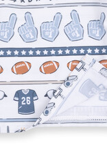 Angel Dear Football Stripe Long Sleeve Henley and Jogger