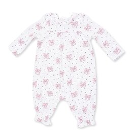 Angel Dear Bows and Hearts Cuffed Sleeve Romper