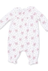 Angel Dear Bows and Hearts Cuffed Sleeve Romper
