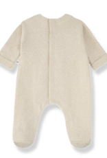 1 + in the family Cardenac Ecru Footed Jumpsuit