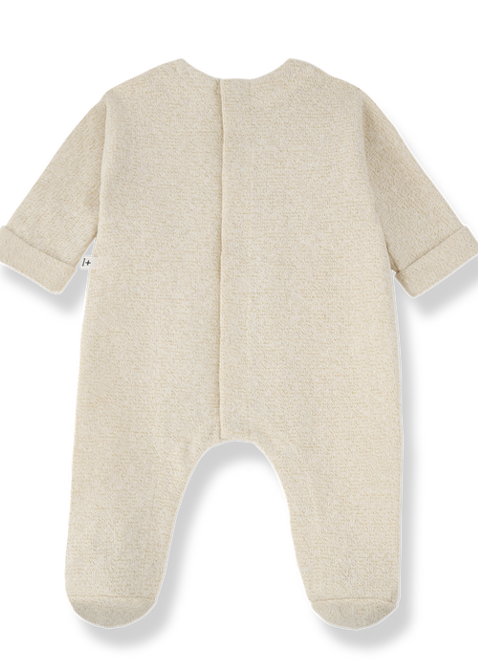 1 + in the family Cardenac Ecru Footed Jumpsuit