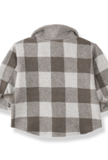 1 + in the family Modena Dark Taupe Plaid Shirt