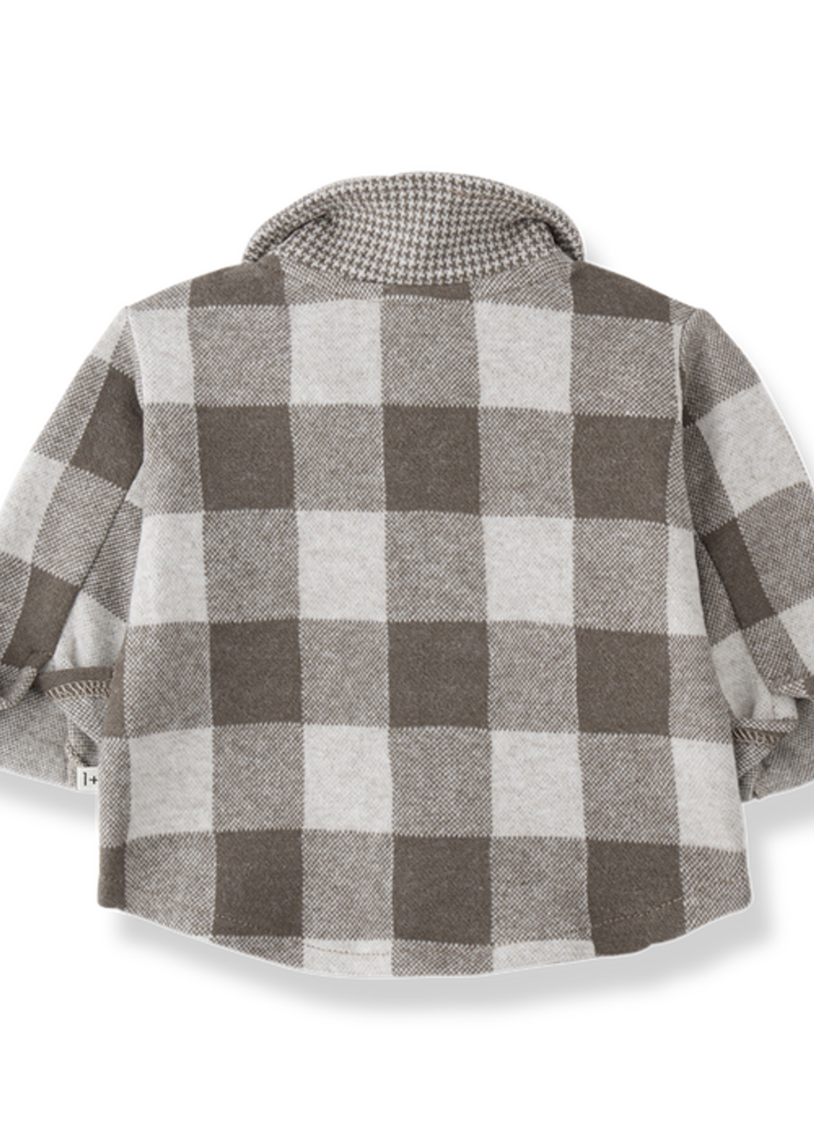 1 + in the family Modena Dark Taupe Plaid Shirt