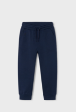Mayoral Basic Cuffed Fleece Pants Blue