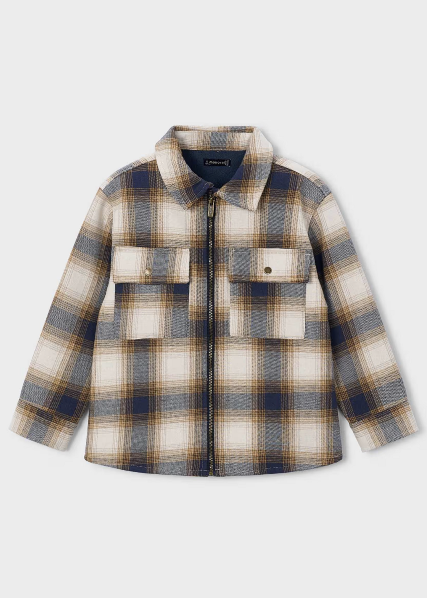 Mayoral Black Plaid Jacket