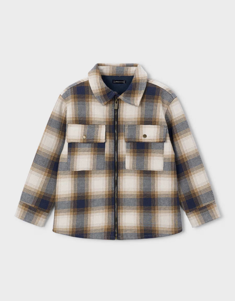 Mayoral Black Plaid Jacket