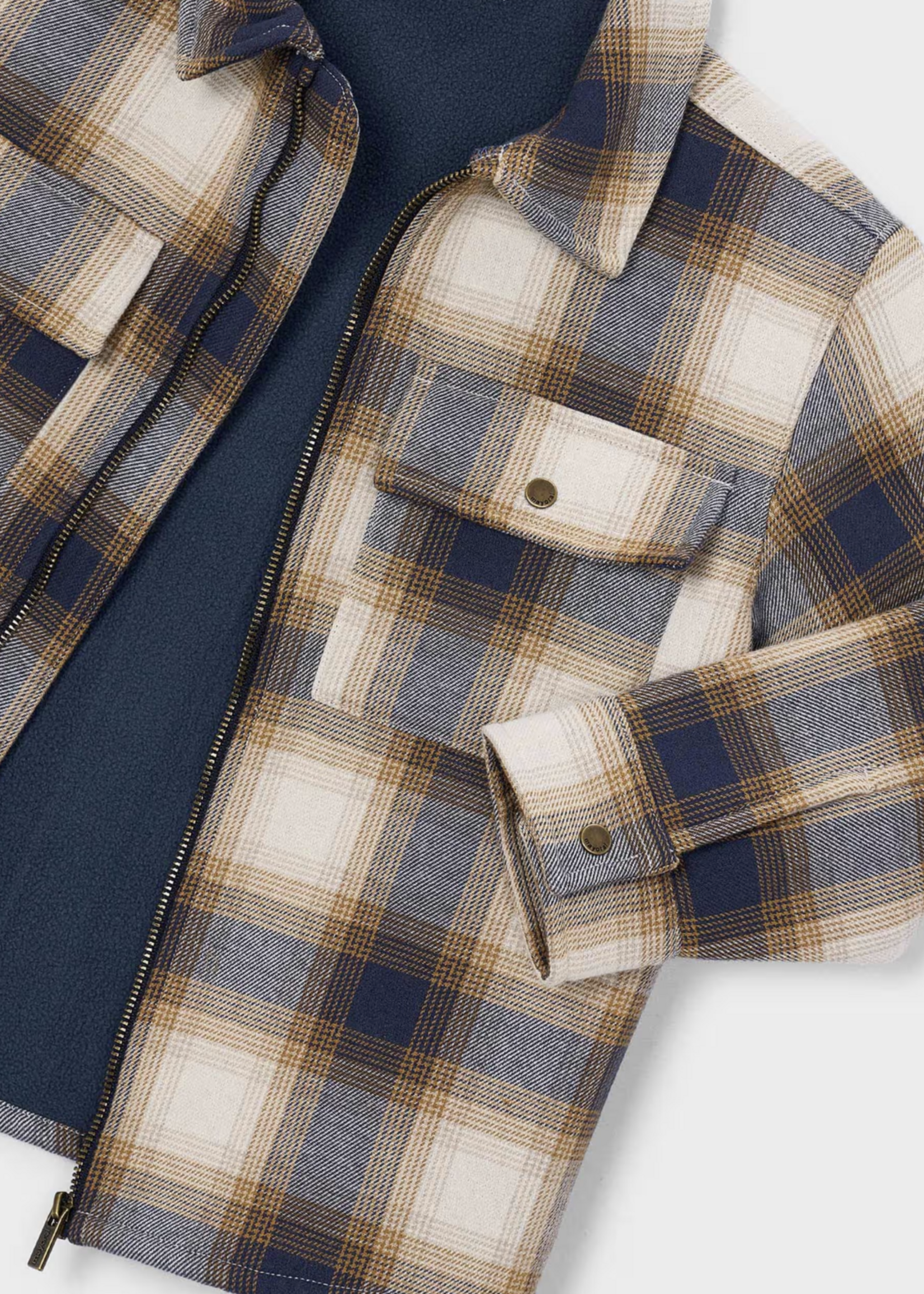 Mayoral Black Plaid Jacket