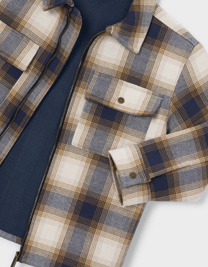 Mayoral Black Plaid Jacket