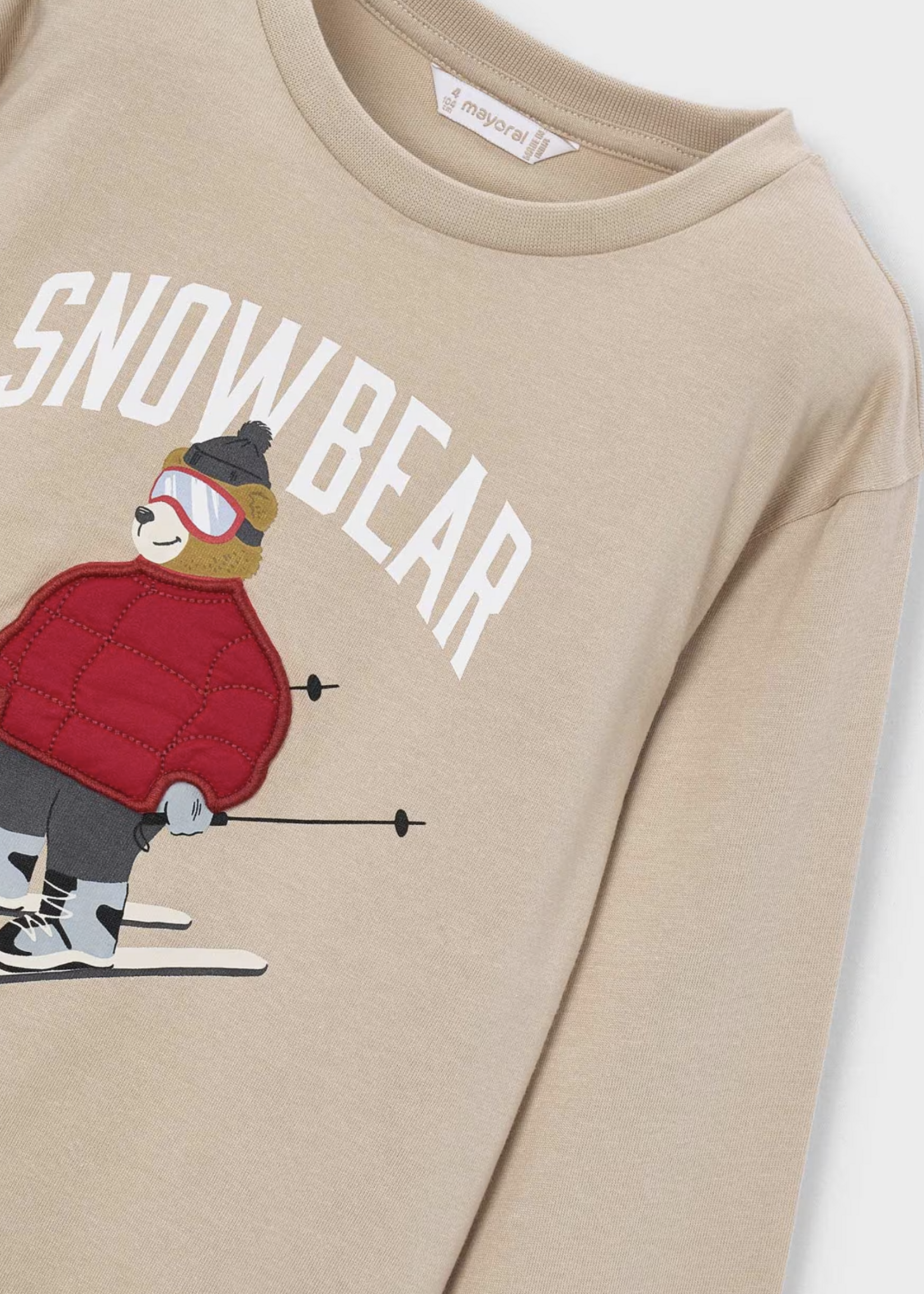 Mayoral L/S Tee w/Snowbear