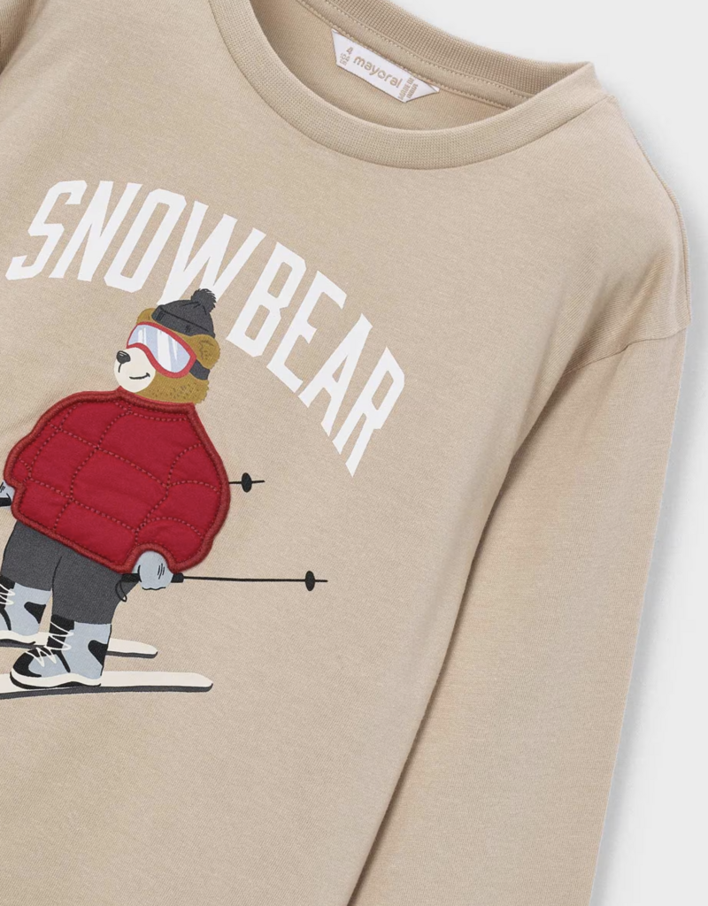 Mayoral L/S Tee w/Snowbear