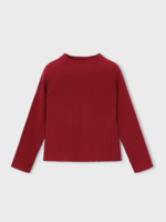 Mayoral Red Knit Mockneck Sweater