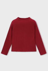 Mayoral Red Knit Mockneck Sweater