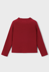 Mayoral Red Knit Mockneck Sweater