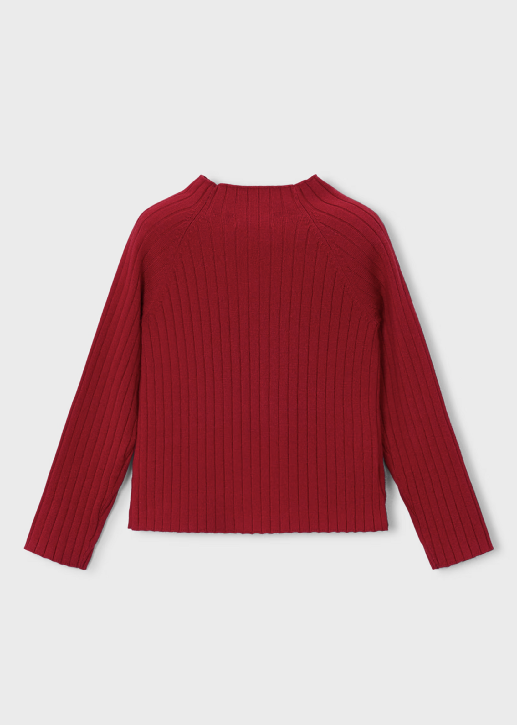 Mayoral Red Knit Mockneck Sweater