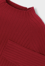 Mayoral Red Knit Mockneck Sweater