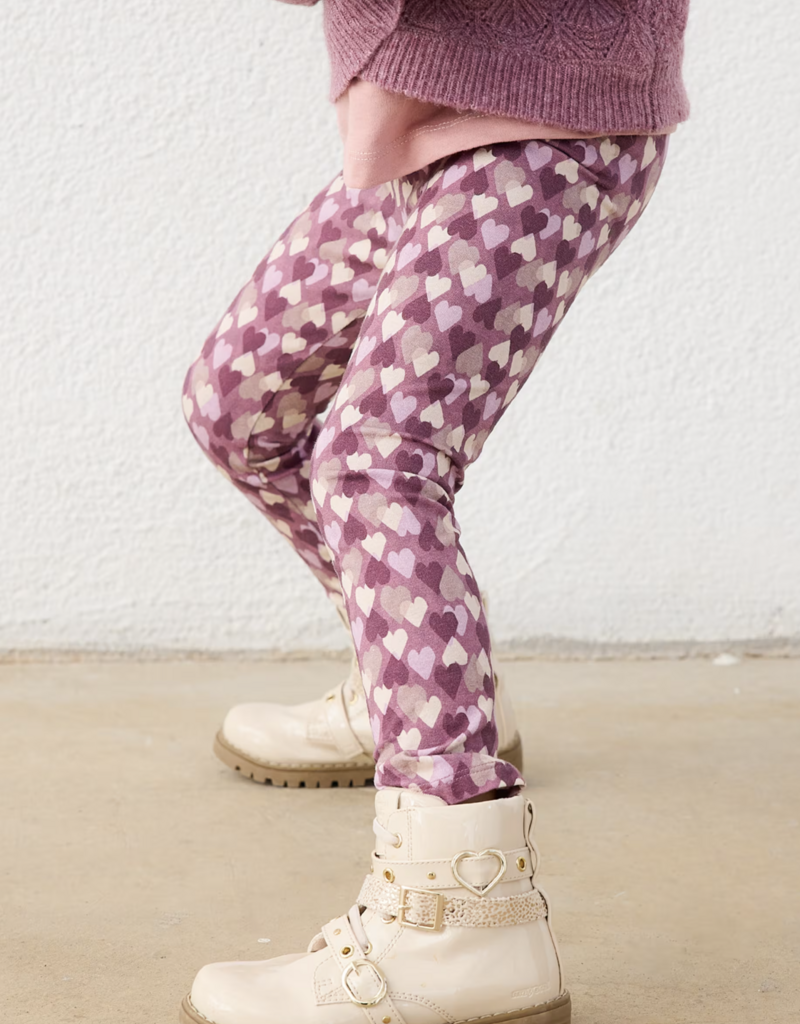 Mayoral Violet Heart Print Leggings
