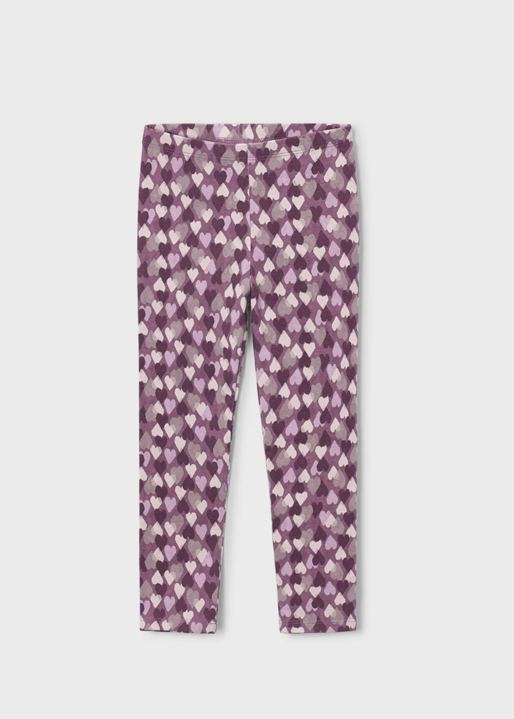 Mayoral Violet Heart Print Leggings