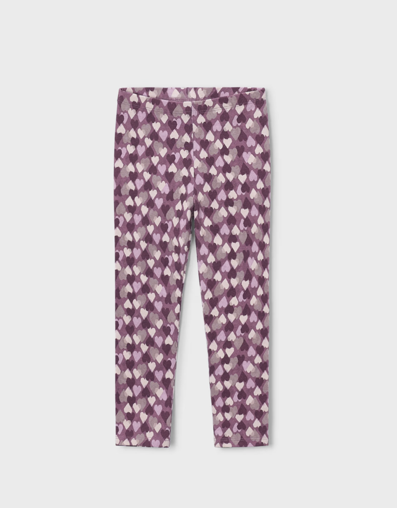 Mayoral Violet Heart Print Leggings