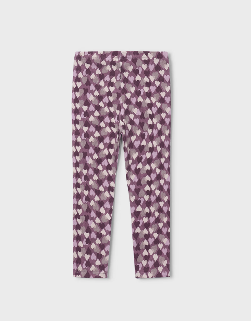Mayoral Violet Heart Print Leggings
