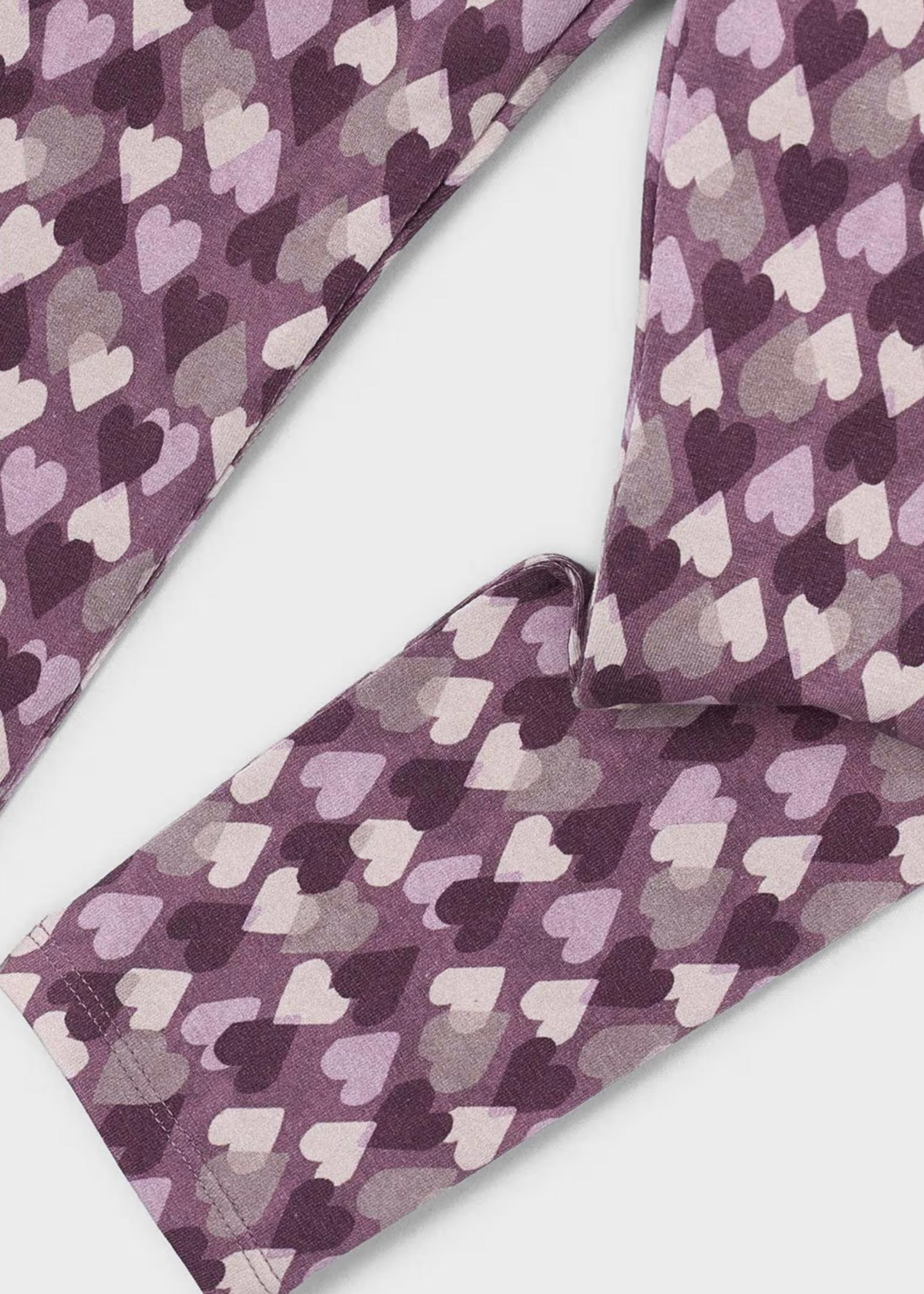 Mayoral Violet Heart Print Leggings