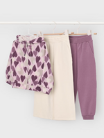 Mayoral Violet Heart Print 2 Pant Tracksuit