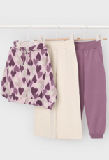 Mayoral Violet Heart Print 2 Pant Tracksuit