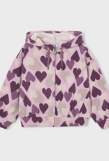 Mayoral Violet Heart Print 2 Pant Tracksuit